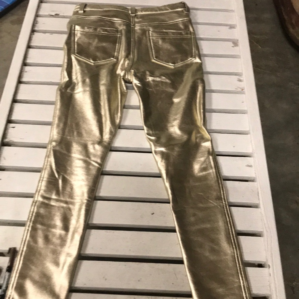Gold clubbing pants